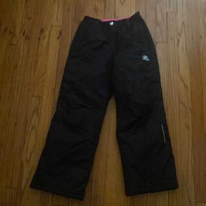 Snow pants size 14/16 girls black